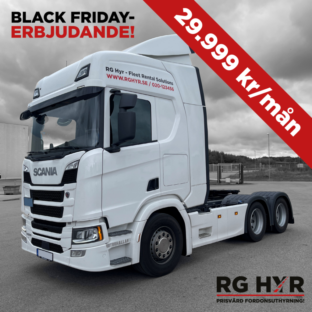 Black Friday kampanj lastbil 29 999 kr/mån