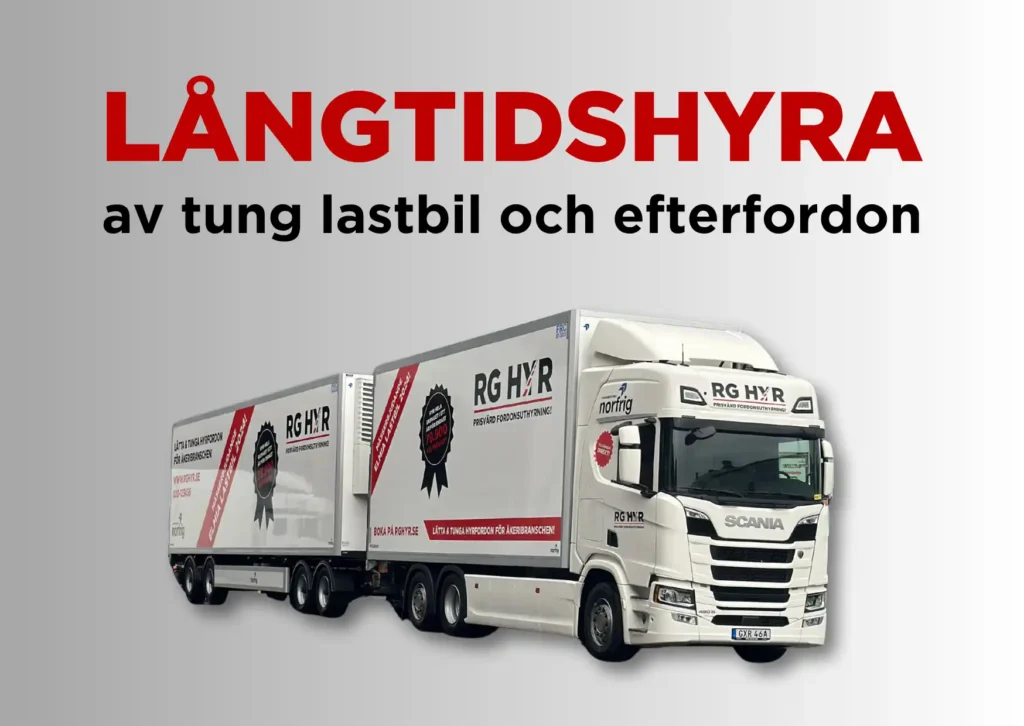Långtidshyra av tung lastbil och efterfordon